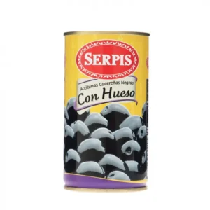 ACEITUNAS NEGRAS SERPIS 350GR C/HUESO PERLAS