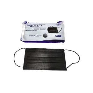 MASCARILLA QUIRURGICA NEGRA 5X10 ESTUCHE