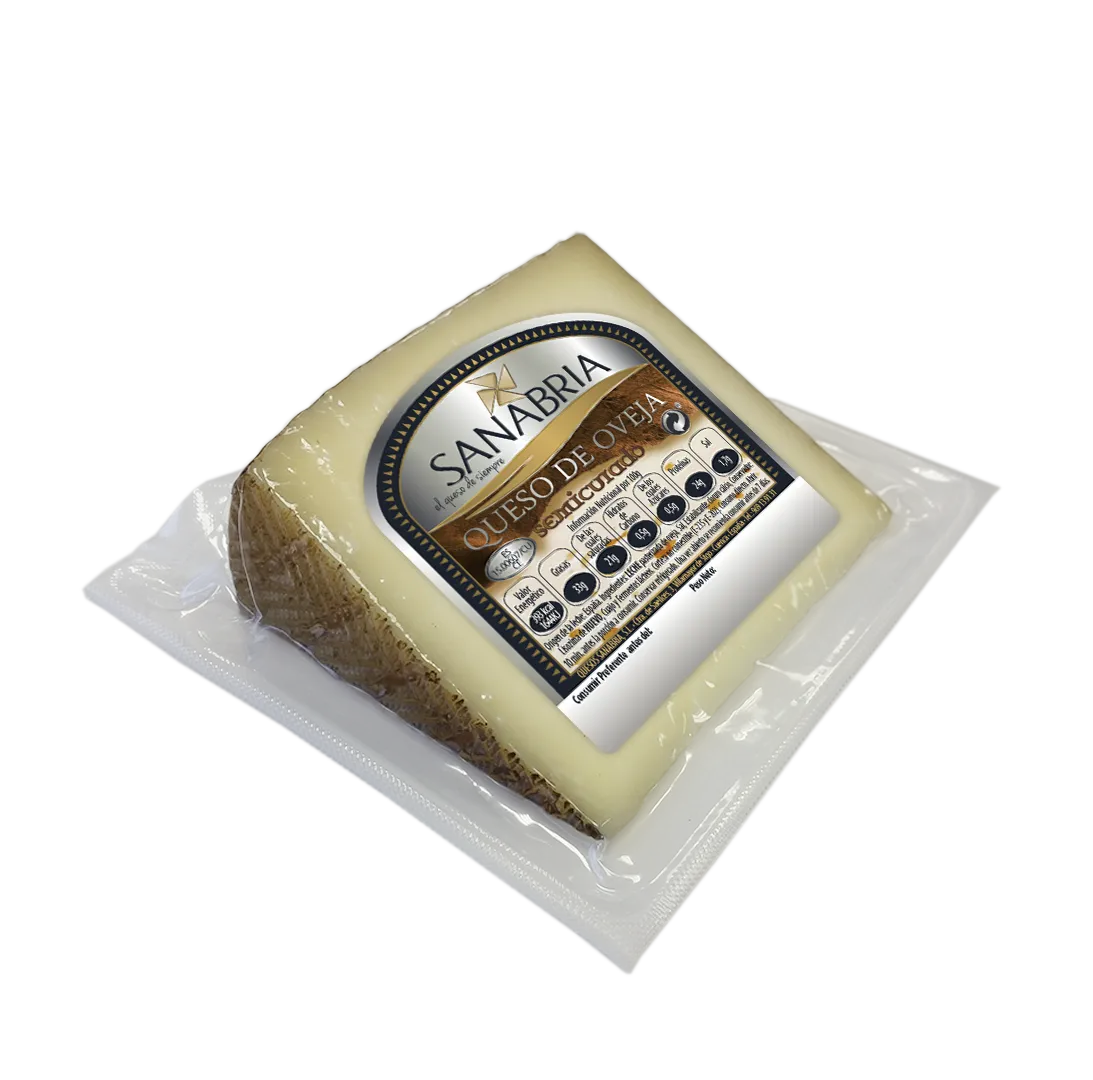 QUESO SEMI CUÑA CORTADITO 250 GR SANABRI