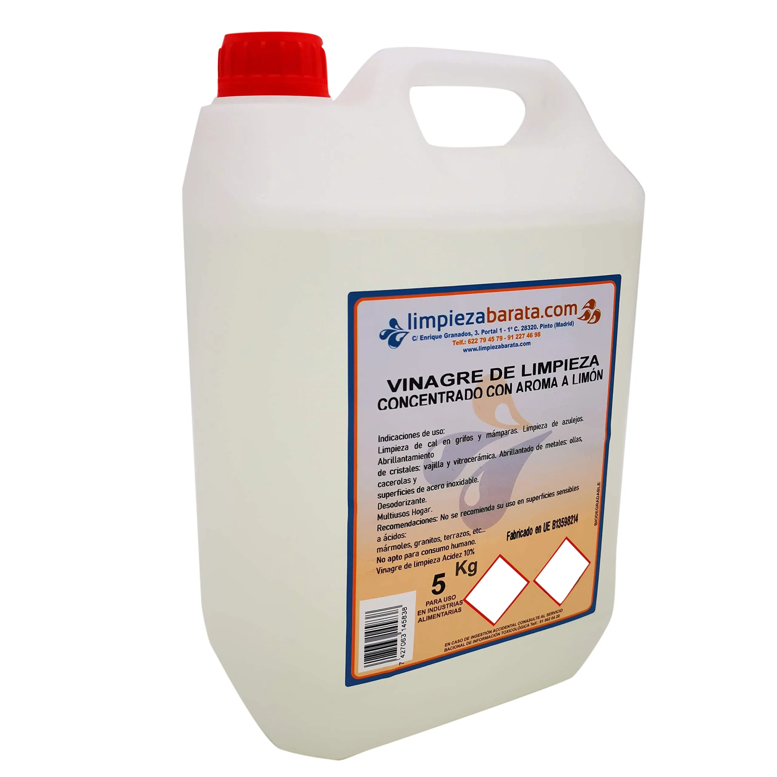 VINAGRE LIMPIEZA LEILA 5 LITROS CONCENTR