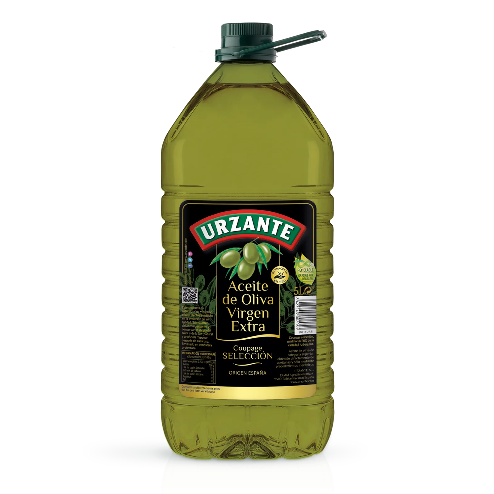A OLIVA VIRGEN EXTRA 5 LITRO URZANTE