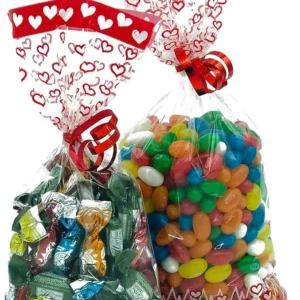 BOLSAS CELOFAN 15/30 CORAZONES 100