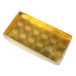 ENVASE BOMBONERIA 1/87 ORO CAJA 1000