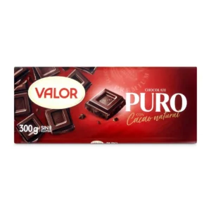 CHOCOLATE PURO VALOR 300 GRS PASTILLA