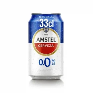 CERVEZA AMSTEL 0% BOTE 330 C/24 U SIN AL