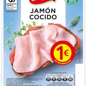 CAMPOFRIO JAMON COCIDO LONCHAS 1euro