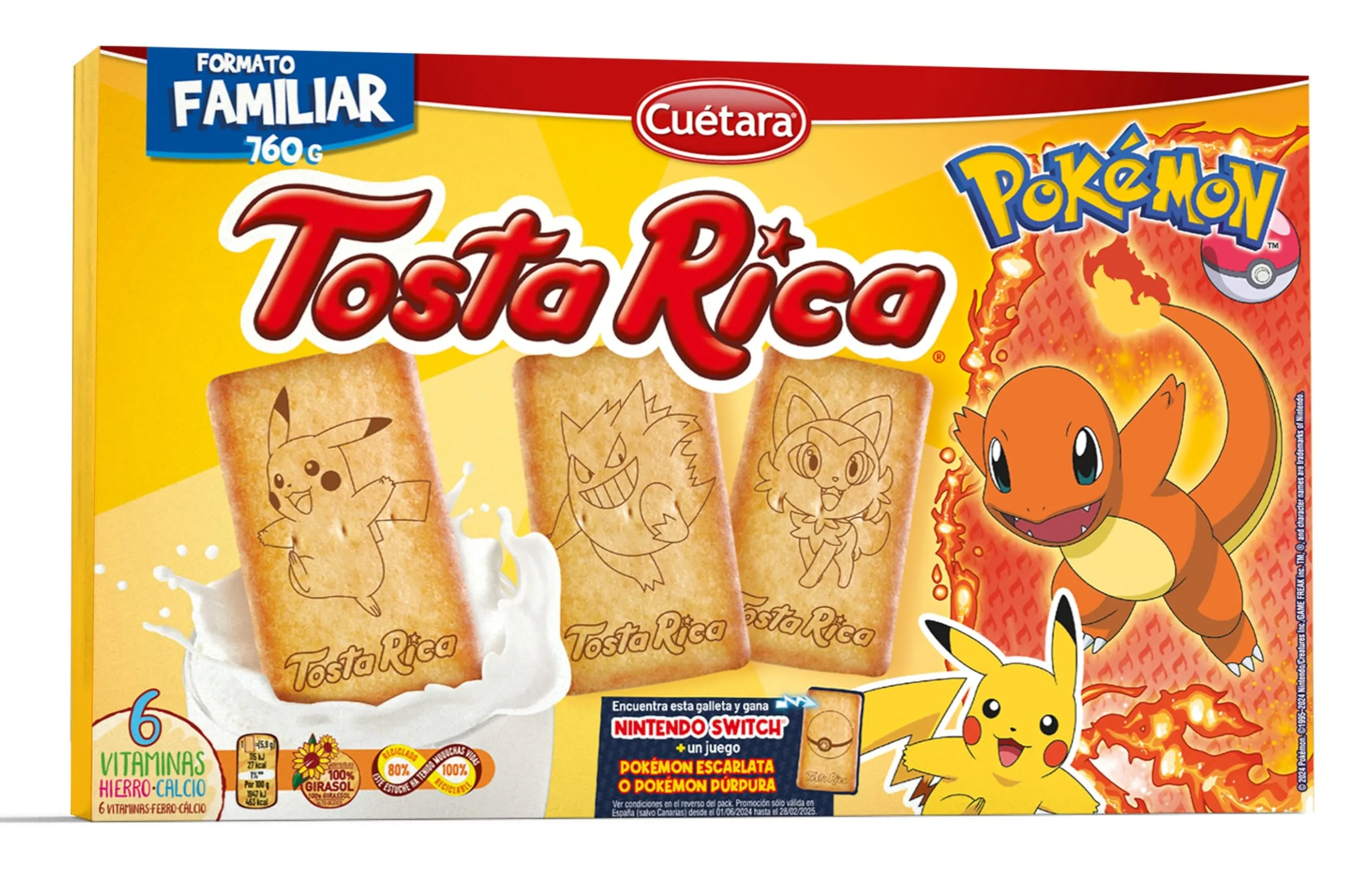 CUETARA GALLETAS TOSTA RICA 760 GR.
