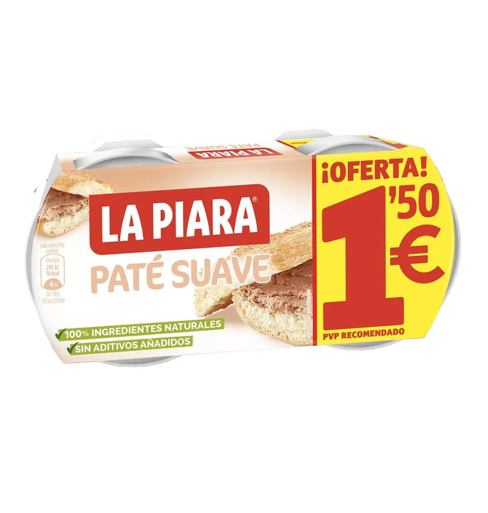 LA PIARA PATE ATE SUAVE PACK-2 (1.5?)