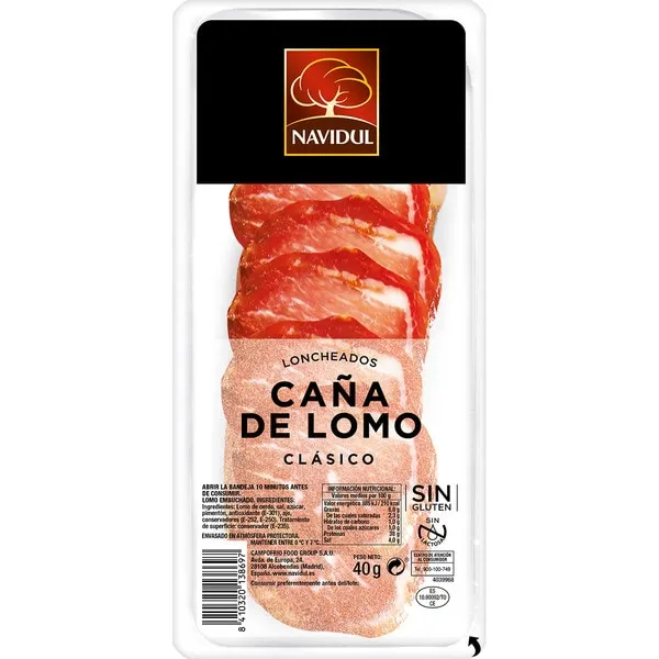 NAVIDUL LOMO EMBUCHADO 40GR.
