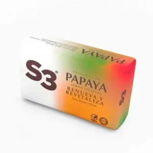 S3 JABON PASTILLA PAPAYA 2X125 GR