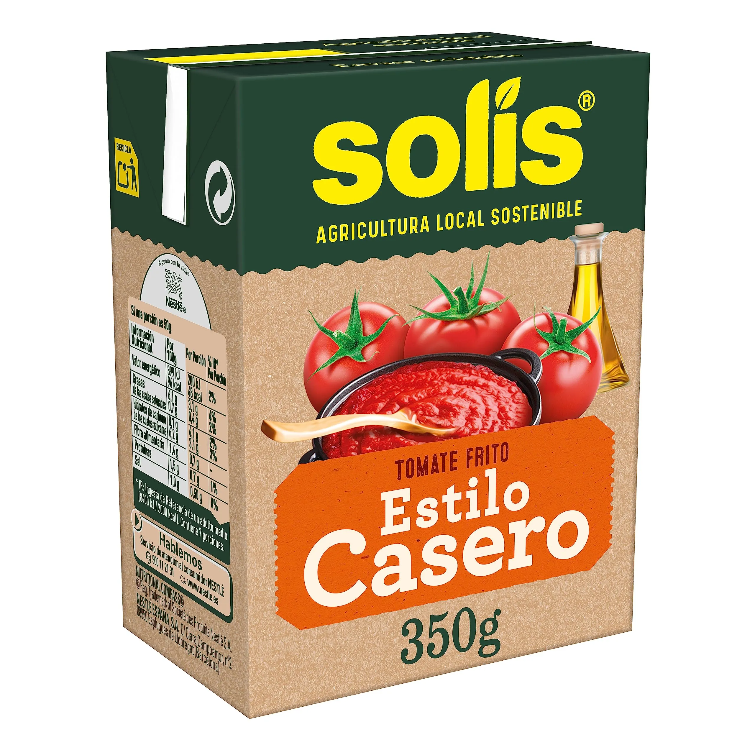 TOMATE FRITO BRIK 350GR.SOLIS