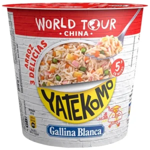 YATEKOMO ARROZ 3 DELICIAS VASO G.B.