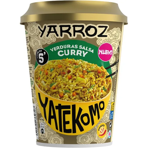 YATEKOMO VERDURA SALSA CURRY VASO GB